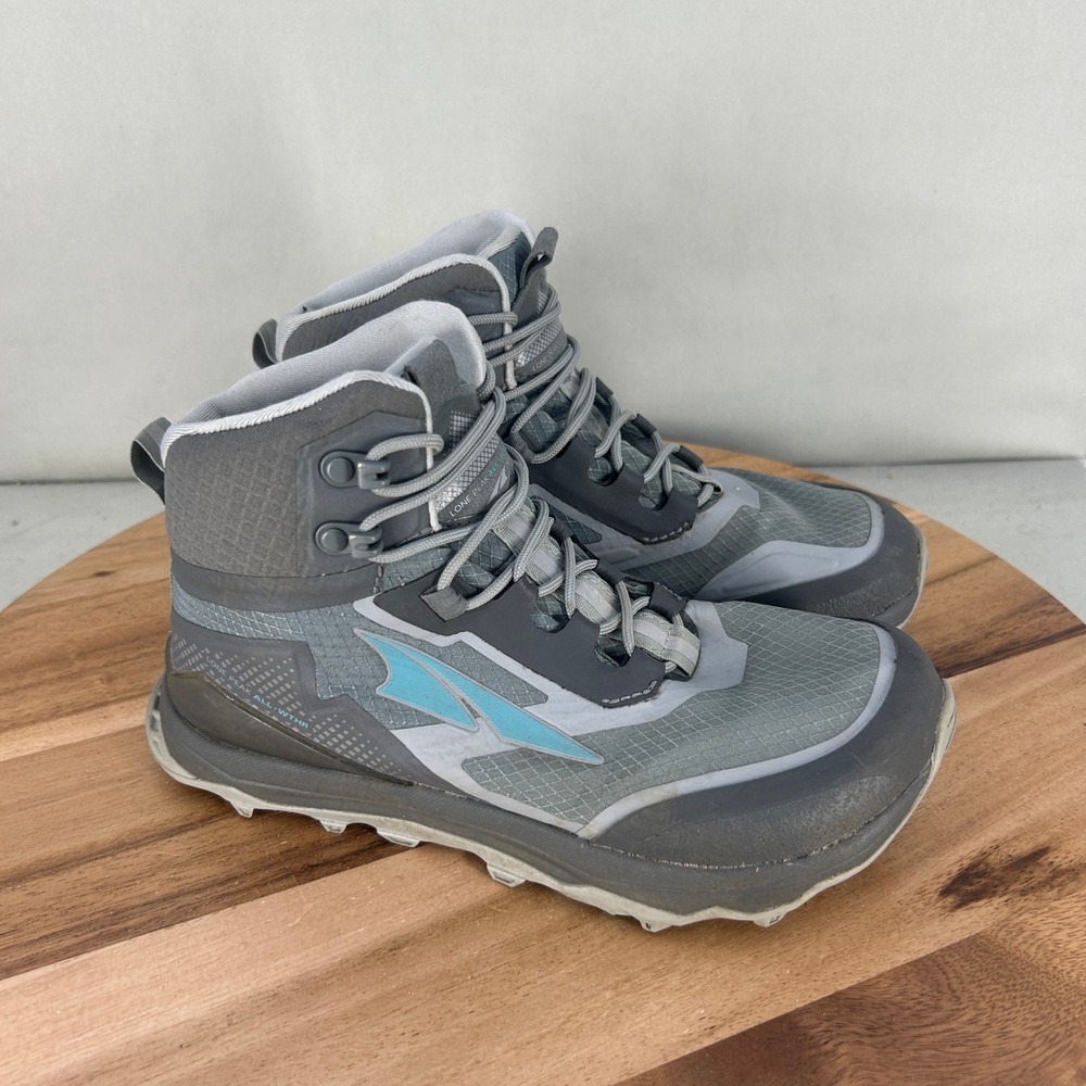 Altra Lone Peak All-WTHR Mid Gray Blue Trail Hiking Boots Womens 6 ALOA4VRA231